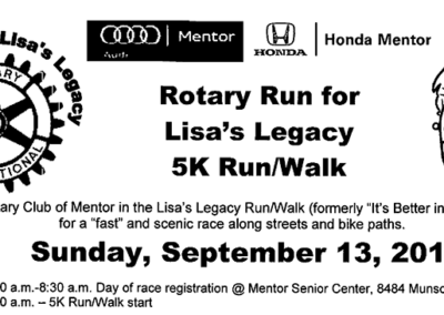 Lisa’s Legacy Run 2015